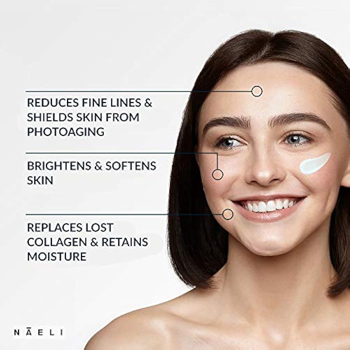 NAELI Face Moisturizer with SPF 30, Anti Aging Collagen & Peptide Cream, Reduces Wrinkles - Lightweight Skin Hydration with Hyaluronic Acid, Paraben Free & Non-Comedogenic Sunscreen, 3.4 oz - Image 2