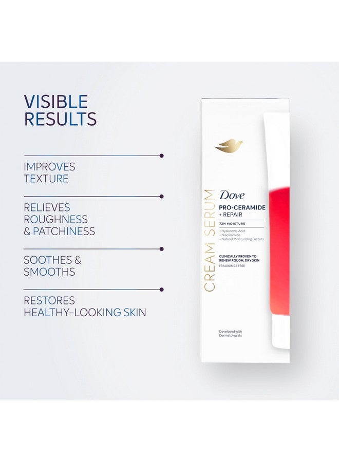Dove Body Cream Serum Pro-Ceramide + Repair for Rough, Extremely Dry Skin, with Hyaluronic Acid, Niacinamide and Natural Moisturizing Factors Lotion, 8 oz - Image 5