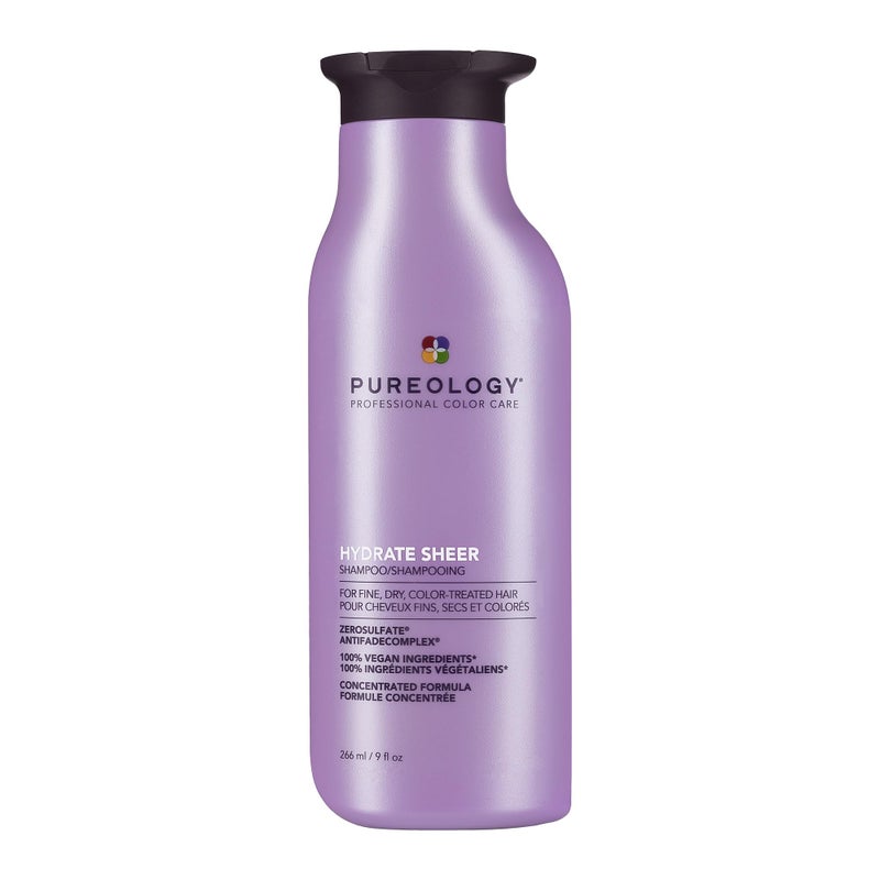 Pureology Hydrate Sheer Shampoo - Lightweight, Moisturizing Shampoo For Fine, Dry, Color Treated Hair, Sulfate-Free & Vegan - Image 1