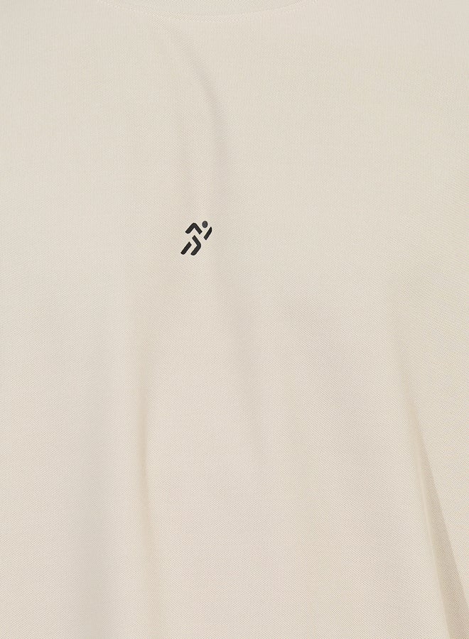 Styli Oversized Stretch Pique Knit T-Shirt and Striped Shorts Set - Image 3