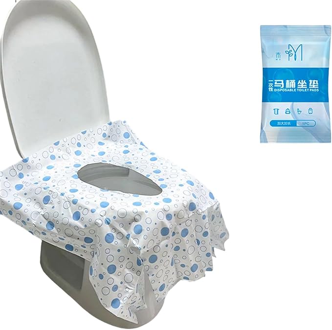 XL Portable Toilet Seat Covers 20 Pack Swallow Tail for Travel Outdoor Adults - Image 1