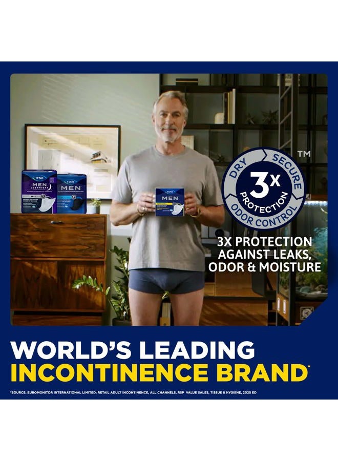 Tena Men Incontinence Guards for Men, Men's Pads, Bladder Control, Overnight Absorbency, 30 Count - Image 3