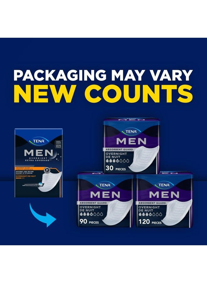 Tena Men Incontinence Guards for Men, Men's Pads, Bladder Control, Overnight Absorbency, 30 Count - Image 2