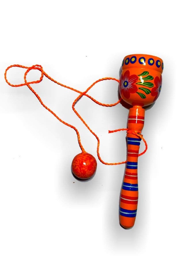 Cutrunn Handmade Wooden Catch Ball I Balancing String Game