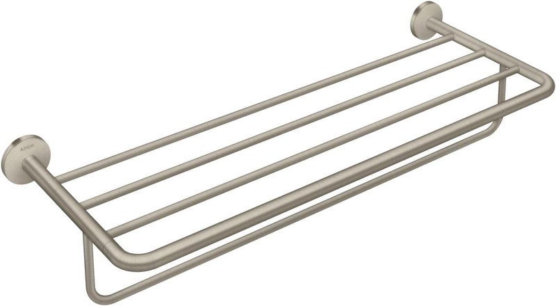AXOR AXOR Universal Circular 26inch Modern Towel Rack 24 in Brushed Nickel 42843820 