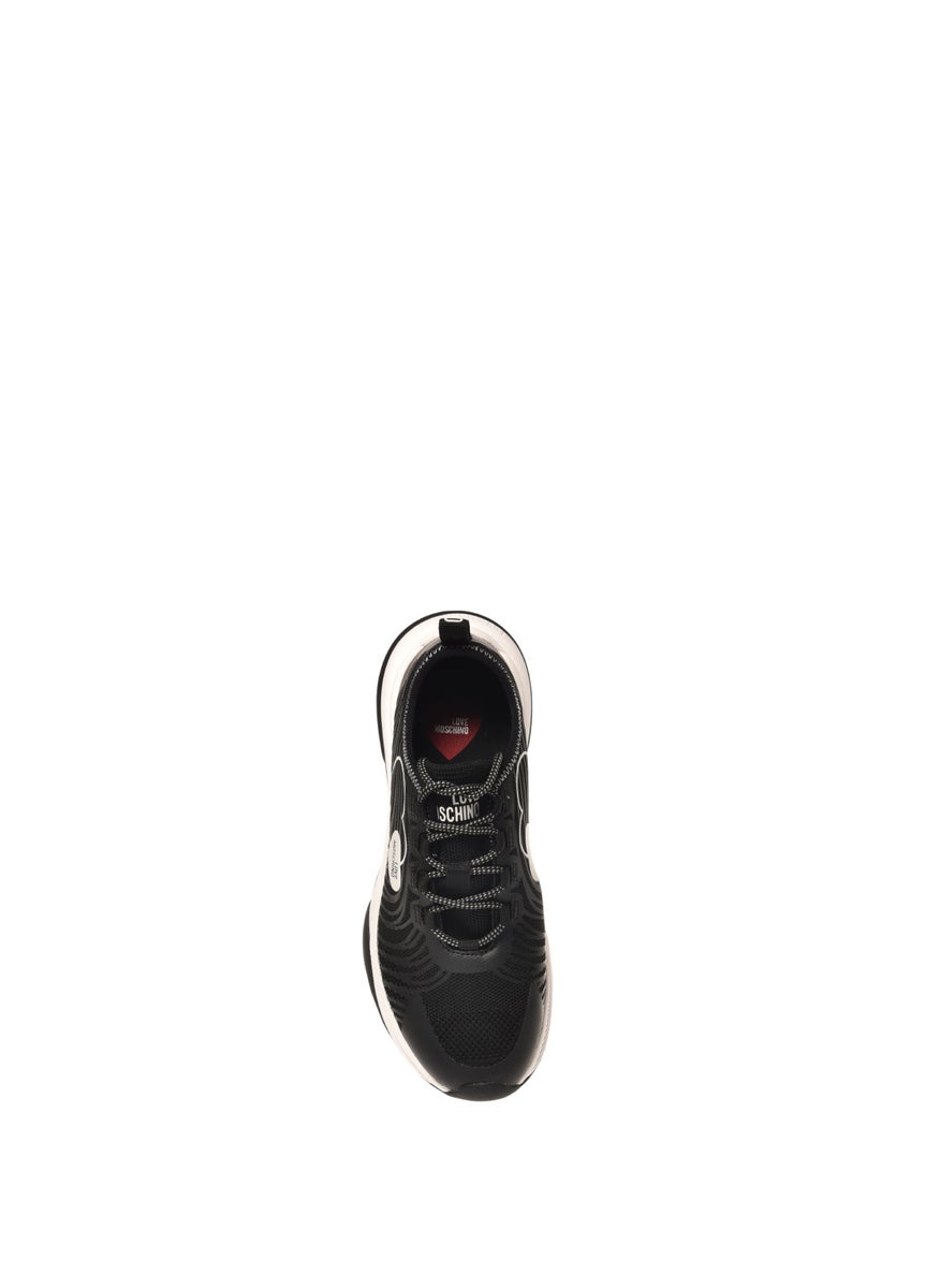 Love Moschino Lace Up Low Top Sneakers  - Image 4