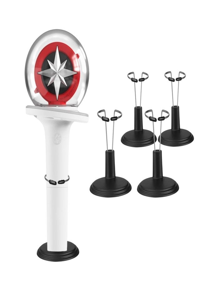 spansee Lightstick Stand Kpop, Holder for Official Lightstick, Display Stand Compatible for Stray Kids Lightsticks/ Enhypen Lightstick/ Ateez Lightstick/ Twice Lightstick, Set of 5, Black - Image 1