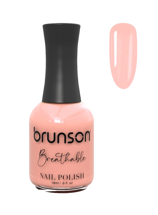 brunson Breathable Nail Polish Halal nail polish Wudu friendly Quick-Dry Vegan long lasting but easy peel off   18ml BH416