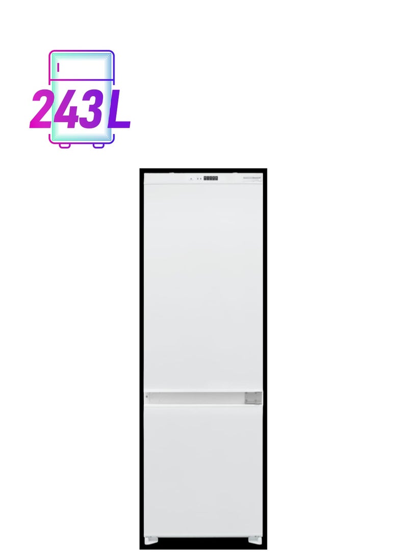 أوجين ثلاجة مدمجة, 243 لتر ,8.5 قدم مكعب, بابين, ستيل - UBI2DT243LT