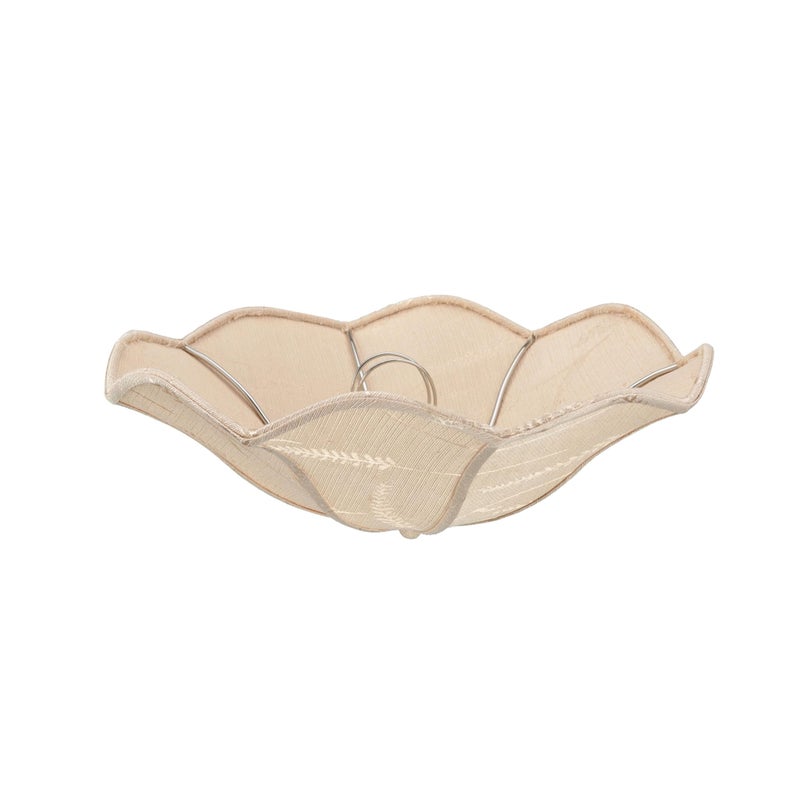 Aspen Creative 39005A Ceiling Clip-on Lamp Shade, Transitional Design in Yellowish Brown, 13" Diameter x 5" Height - Image 1