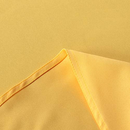 sancua Rectangle Tablecloth - 54 x 120 Inch - Stain and Wrinkle Resistant Washable Polyester Table Cloth, Decorative Fabric Table Cover for Dining Tables, Buffet Parties and Camping, Yellow - Image 4
