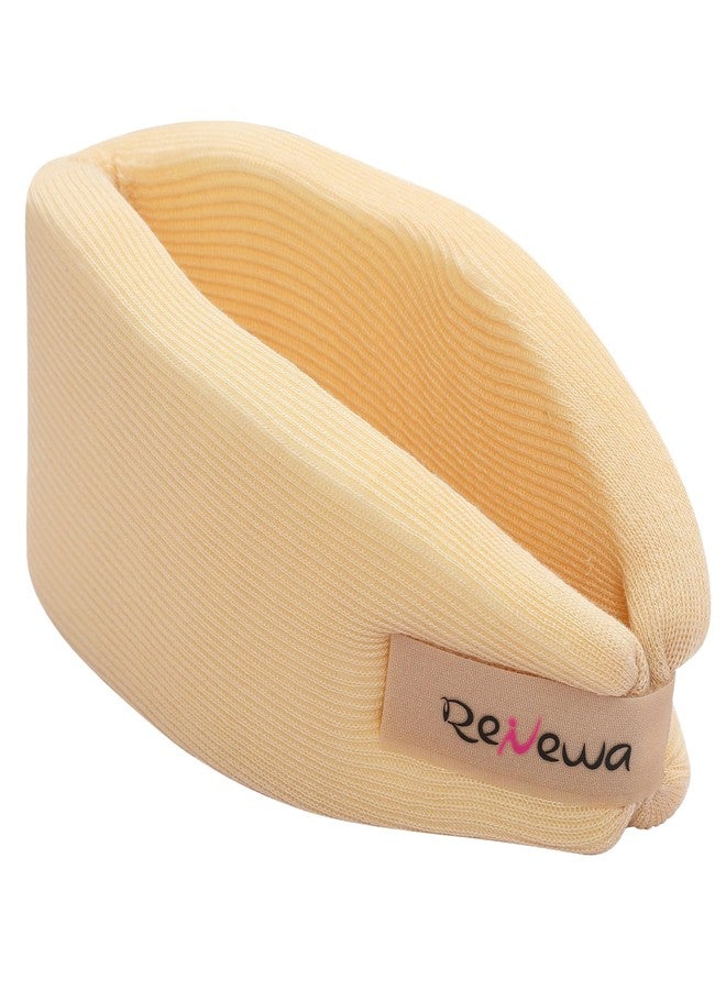 RENEWA Cervical Collar Soft Foam, Adjustable Neck Support for Sleeping - Relieves Neck Pain and Spine Pressure, Neck Collar Beige (S) - Image 3