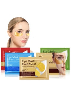 Zozu 10 Pcs Eye Mask Set Red Pomegranate Brightening and Firming Eye Mask Replenish Moisture Reduce Wrinkle Eye Care Mask for Women and Men Hydrating Skincare Eye Mask Sheet Dilute Black Eye  - Image 3