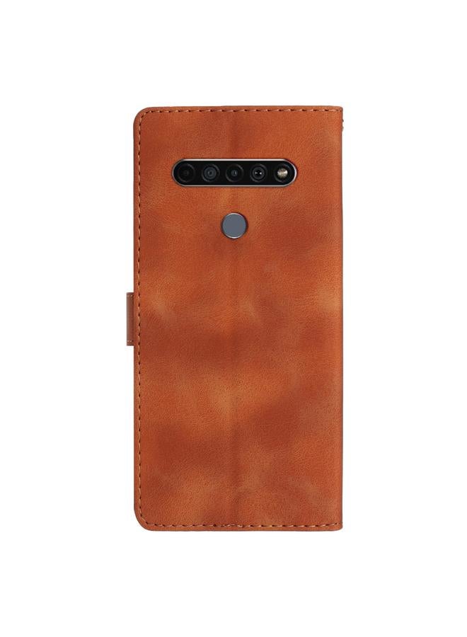 اس-توب جراب هاتف LG K51S من الجلد بنقشة زهور وفراشات - Image 3