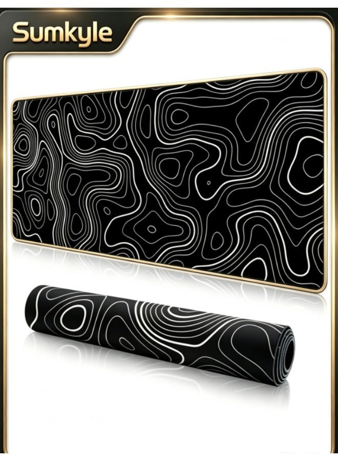 سومكايل كبير لوحة الماوس 900x400mm توسيع لوحة الماوس لعبة المضادة للانزلاق المطاط قاعدة لوحة الماوس لوحة مكتب مكتب مكتب لوحة المفاتيح لوحة الماوس نمط الغابات - Image 1