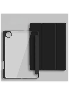 General Case Compatible with Honor MagicPad 2 2024 (12.3 inch) Tablet, Trifold Stand Cover Case with Pencil Holder,PU Leather Clear Transparent Back Cover 