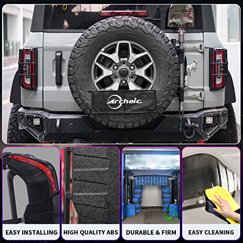 Archaic Tail Light Covers for Ford Bronco 2021-2023, Rear Lamp Light Guards Compatible with Bronco Exterior Accessories, Rough Texture (Not for Bronco Sport) - Image 2