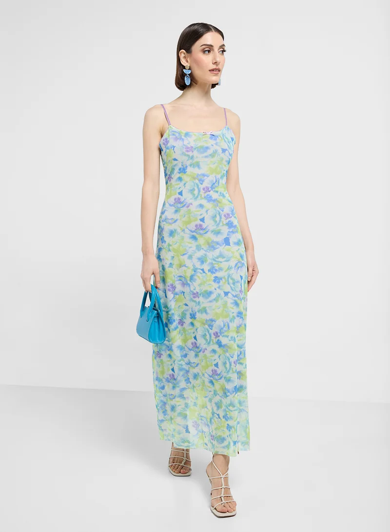 ELLA Floral Chiffon Dress
