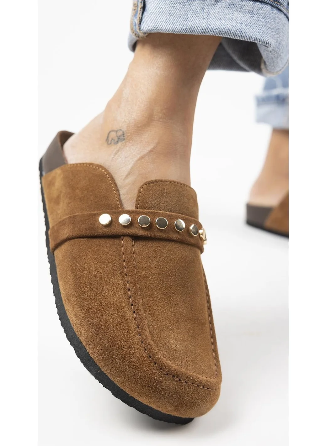 Manijero Bonita 2 Women's Genuine Leather Trocque Sabo Taba Slippers