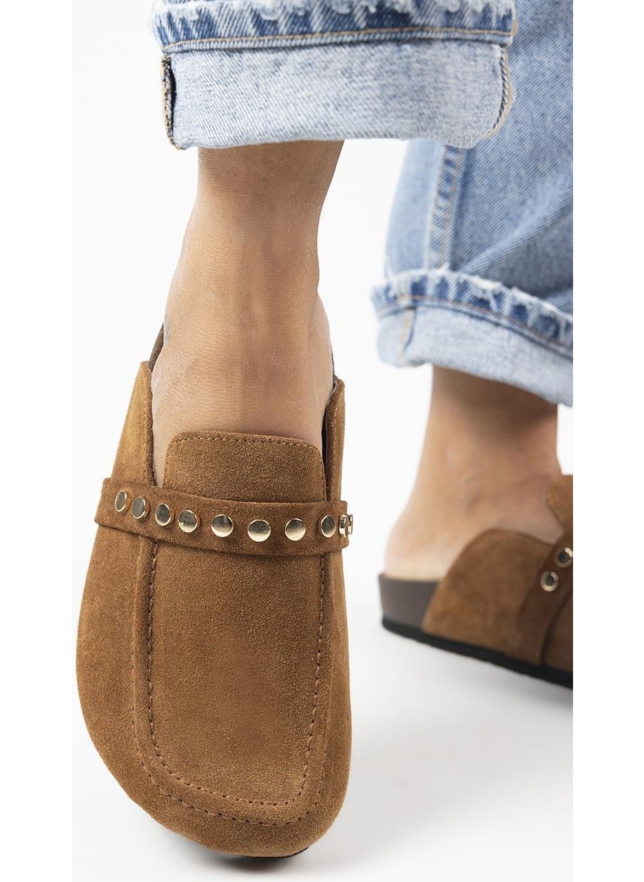 Manijero Bonita 2 Women's Genuine Leather Trocque Sabo Taba Slippers  - Image 5