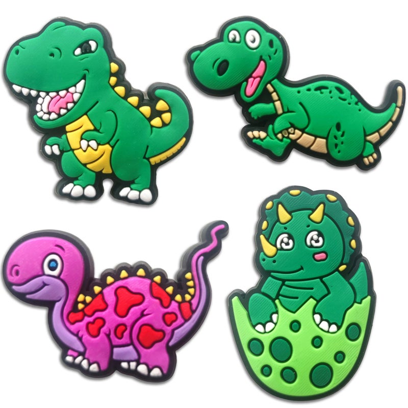 Mowzury Car & Dinosaur Shoe Charms for Boys, 24 PCS Dino & Truck Shoe Decoration Pins for Clog, Cute Shoe Accessories for Kids Party Favor Gifts - Image 4