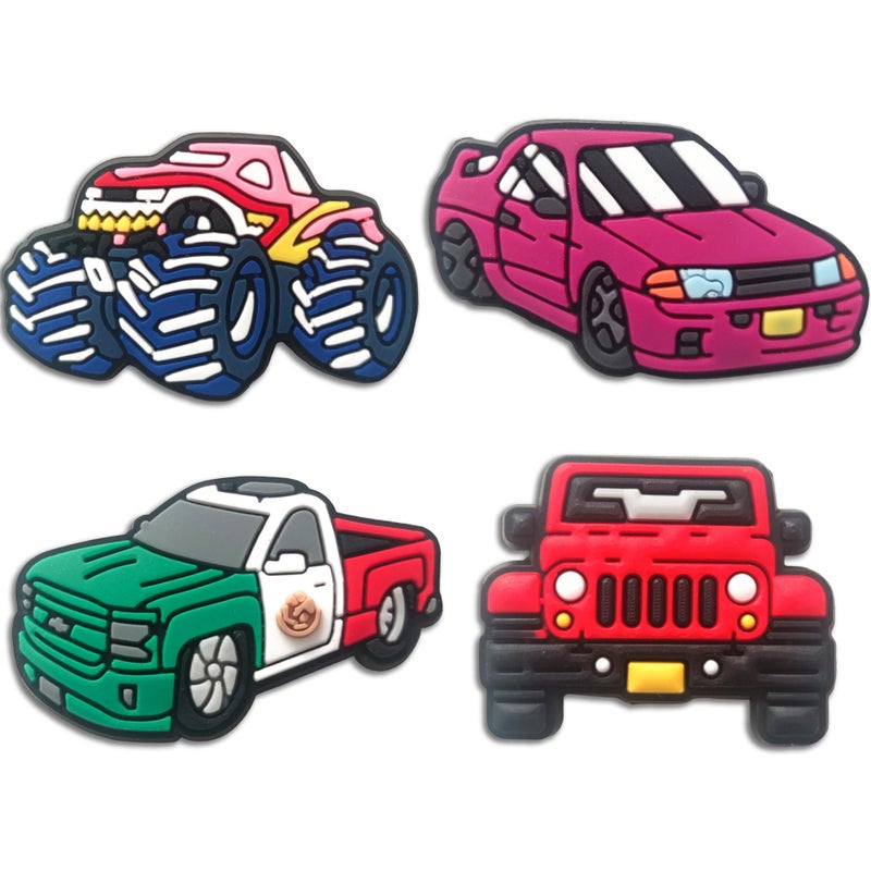 Mowzury Car & Dinosaur Shoe Charms for Boys, 24 PCS Dino & Truck Shoe Decoration Pins for Clog, Cute Shoe Accessories for Kids Party Favor Gifts - Image 5