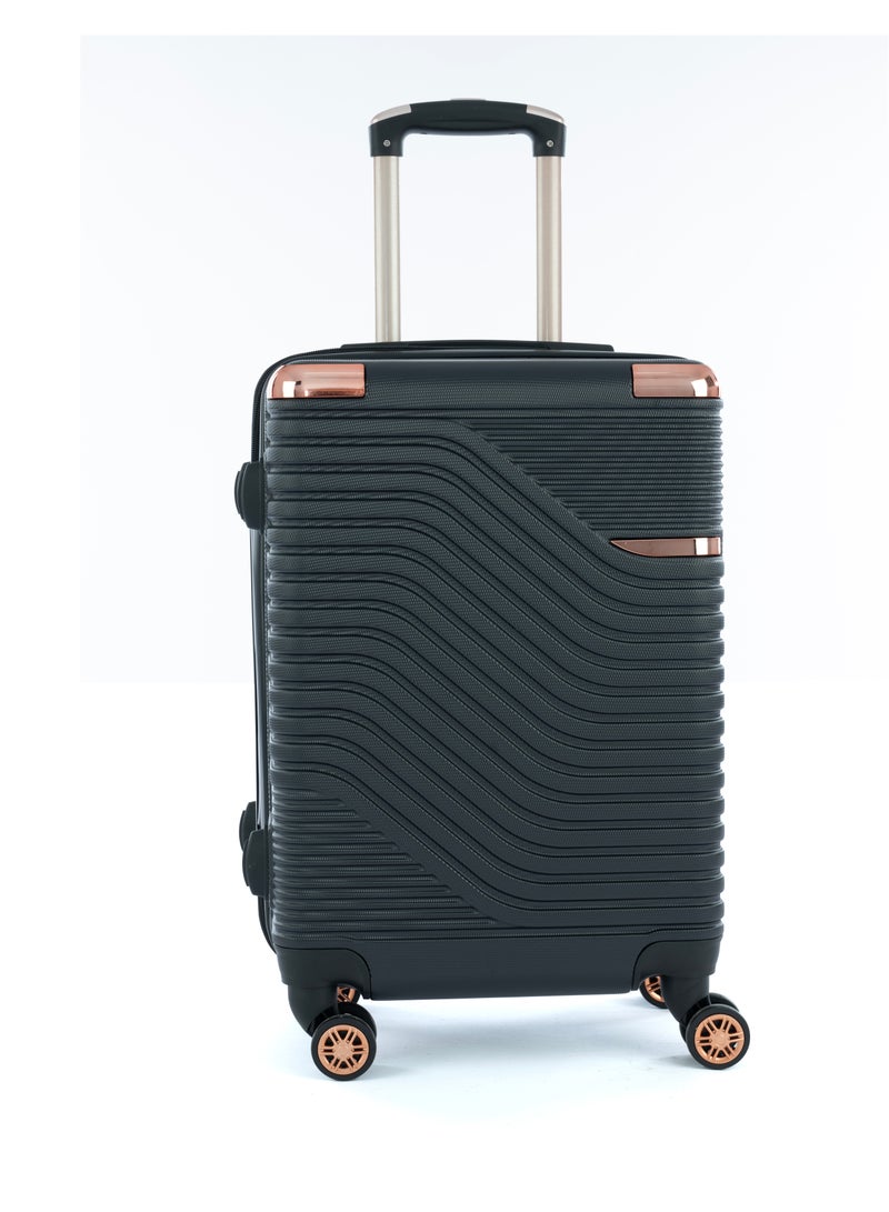LIMRA Cabin Carry Check-In Luggage Trolley Size 20 inch Black - Image 2