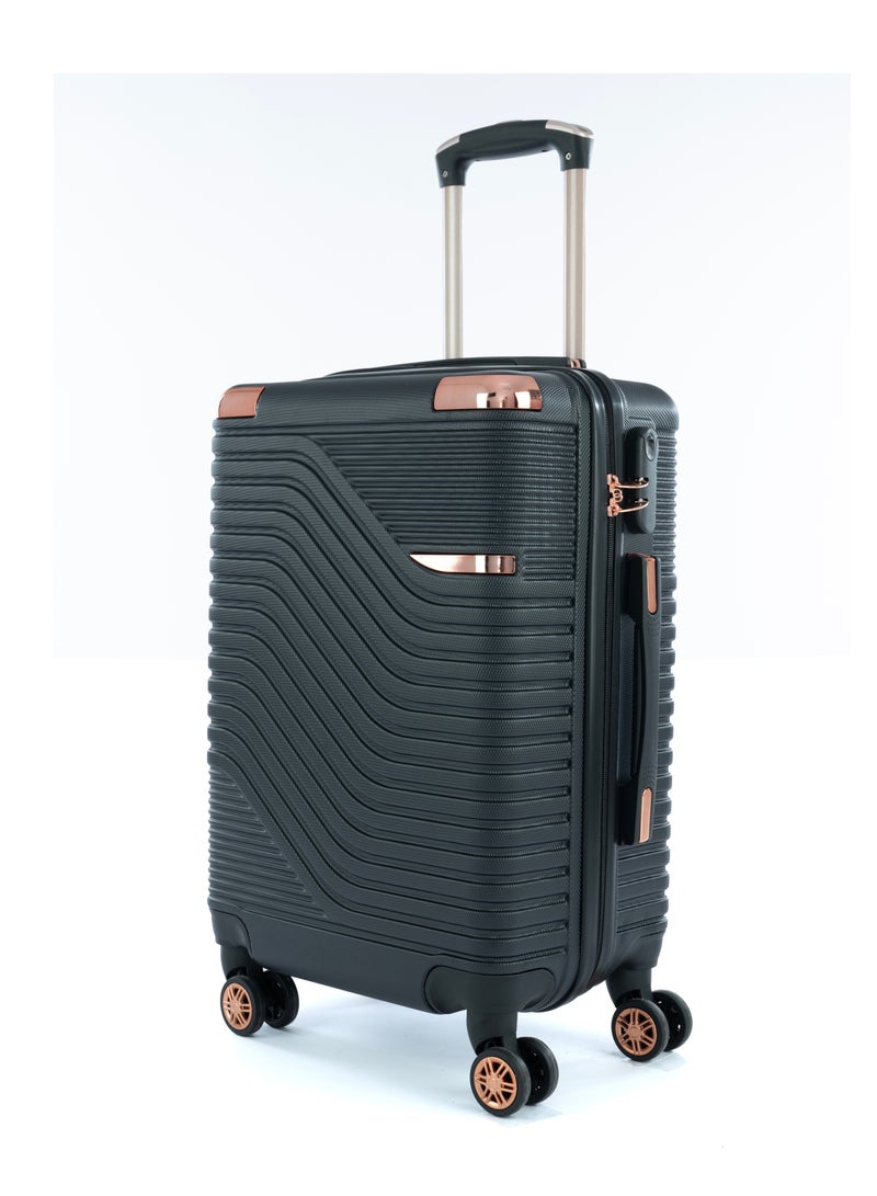 LIMRA Cabin Carry Check-In Luggage Trolley Size 20 inch Black - Image 1