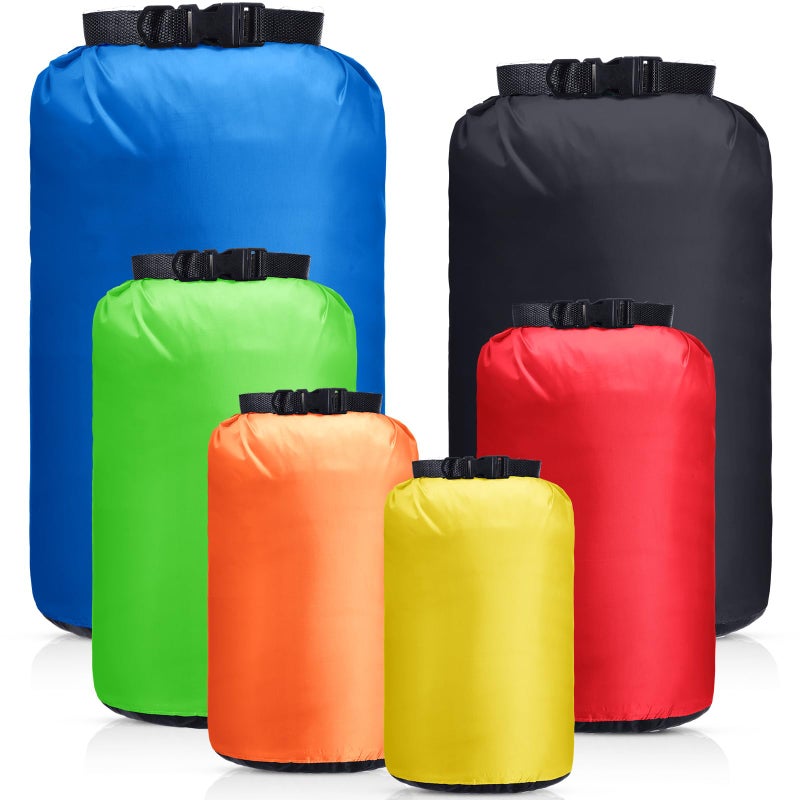 GliCraft 6 Pcs Waterproof Dry Bag Sack Lightweight Outdoor Dry Bags 35 L 20 L 15 L 10 L 5 L 3 L Waterproof Boat Bag for Kayaking Backpacking Hiking Camping RaftingBright Color - Image 2