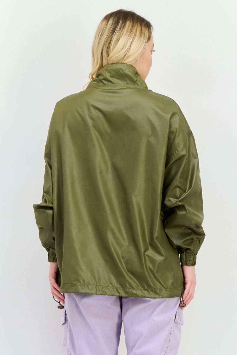 Asos 4505 Women Plain Windbreaker Jackets, Olive - Image 3