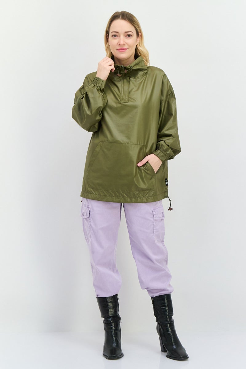 Asos 4505 Women Plain Windbreaker Jackets, Olive - Image 4