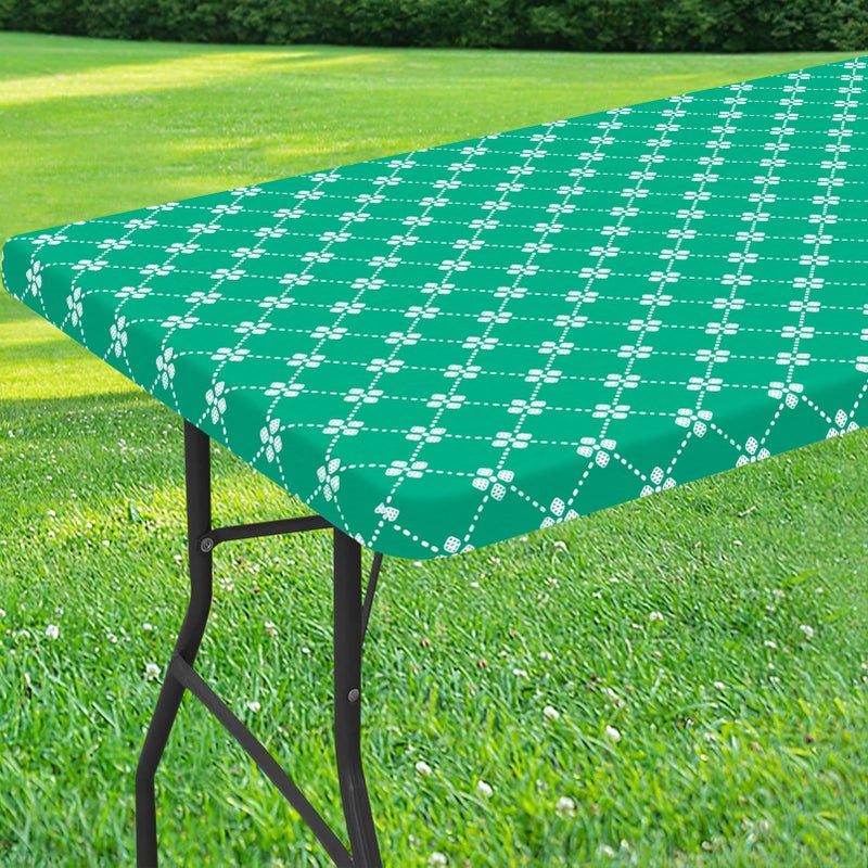 Misaya Rectangle Vinyl Table Table Tableloth مرنة مرنة مع وجود غطاء طاولة بلاستيكي مقاوم للمخلف - Image 1