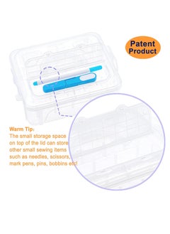 New brothread New brothread 4 Layers Stackable Clear Storage Box/Organizer for Holding 80 Spools Home Embroidery & Sewing Thread (Spool Size Requirement: Height≤2.2"/5.6CM; Width≤1.69"/4.3CM)  - Image 5