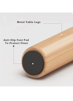 Beauenty 2 Layer Round Coffee Table End Tables For Living Room Side Tables Sturdy And Easy Assembly Double Deck Round Wood Look Accent Furniture With Wood Frame  - Image 4
