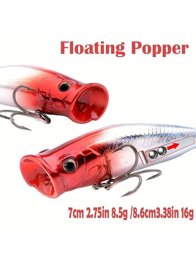 Big Splash Surface Lure Floating Long Casting Lure 3.39 Inch 16G Green Magnetic System Spraying Artificial Fishing Bait - Image 1