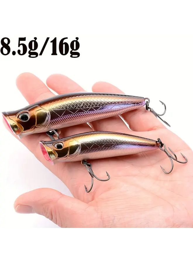 Big Splash Surface Lure Floating Long Casting Lure 3.39 Inch 16G Green Magnetic System Spraying Artificial Fishing Bait - Image 3