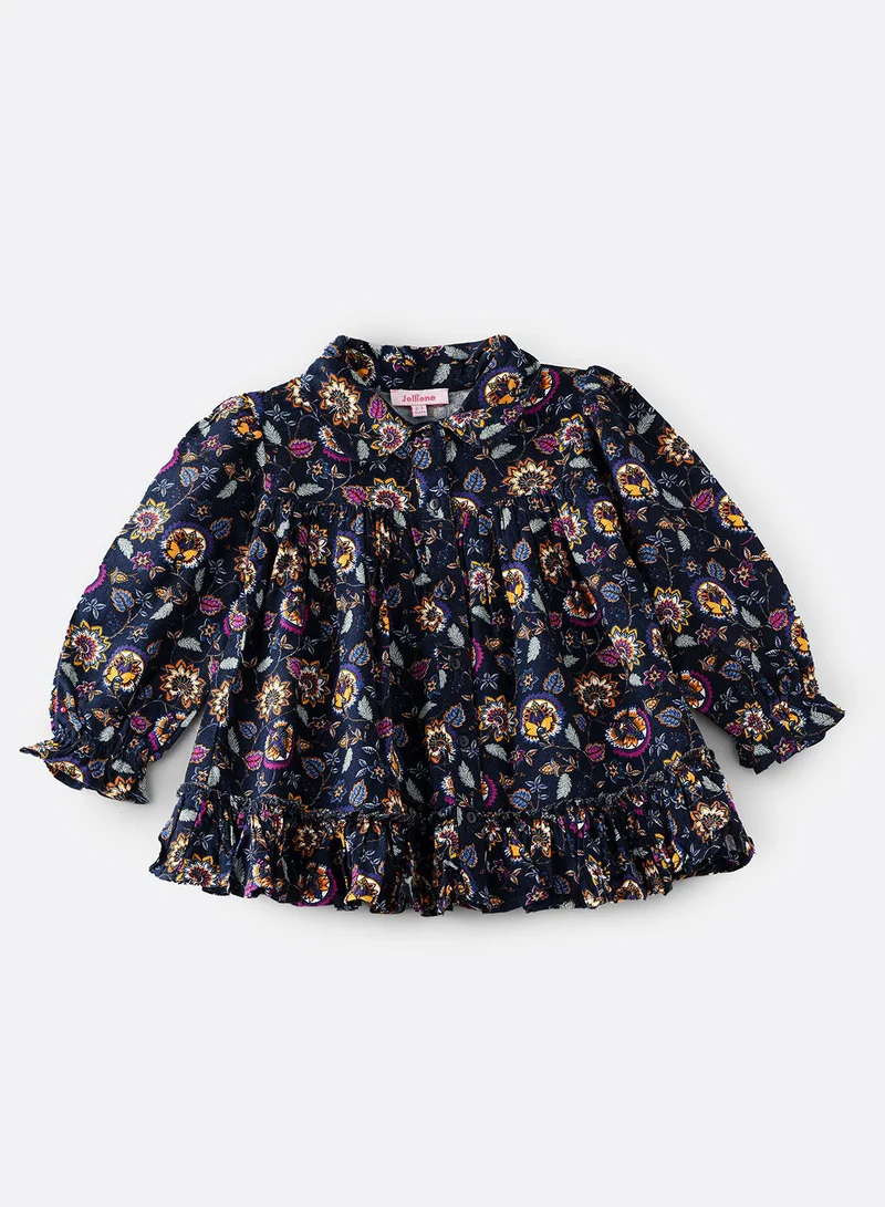 Jelliene All over printed woven top