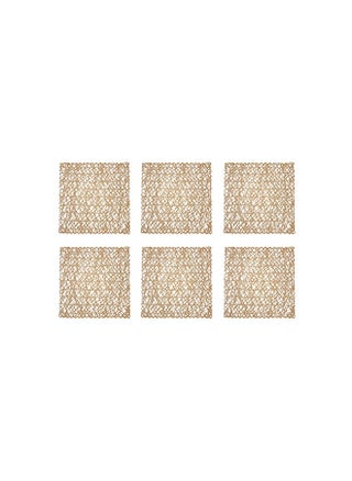 DII Woven Paper Tabletop Collection Holiday or Event Décor, Reversible Square Placemat Set, 16x16, Taupe, 6, Piece - pzsku/ZFD8C744FF8C78CA67878Z/45/_/1728458446/303d7d82-b3a0-4f99-b890-28116884c860