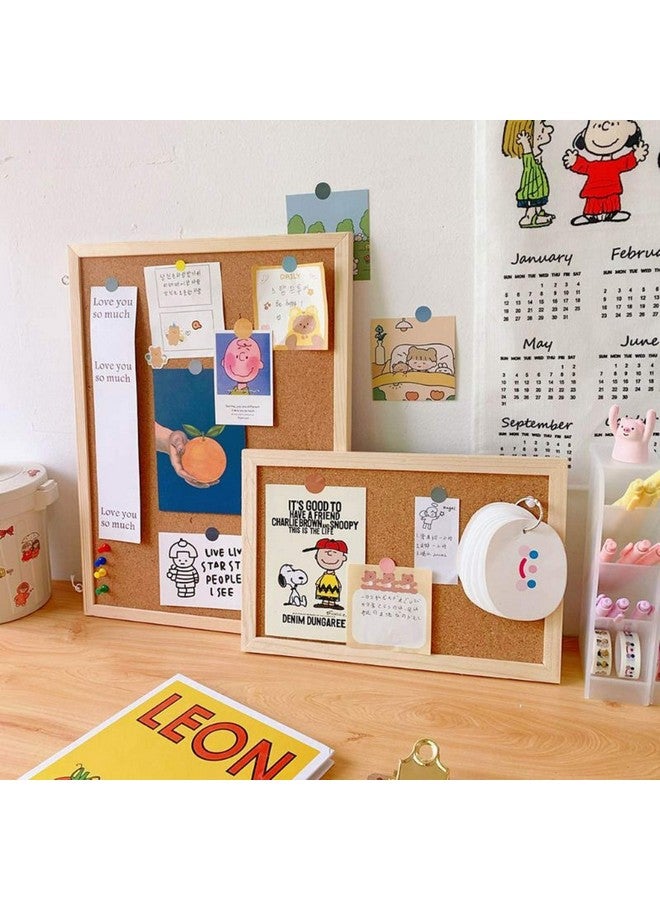 GDMINLO Cork Board Bulletin Board, 15.7"X 11.81" Pin Boards For Walls, Oak Wood Finish Frame, Wall Mounted Cork Board For Office Home And School(Pins, Eye Bolts, Gaskets, Screws) - Image 5