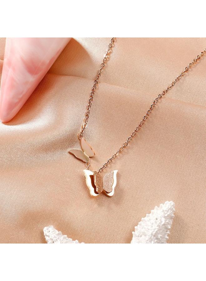 New Necklace Titanium Steel Non-fading Women's Fashion Simple Niche Design Sense Jewelry Necklace Women's All-match High Sense 
