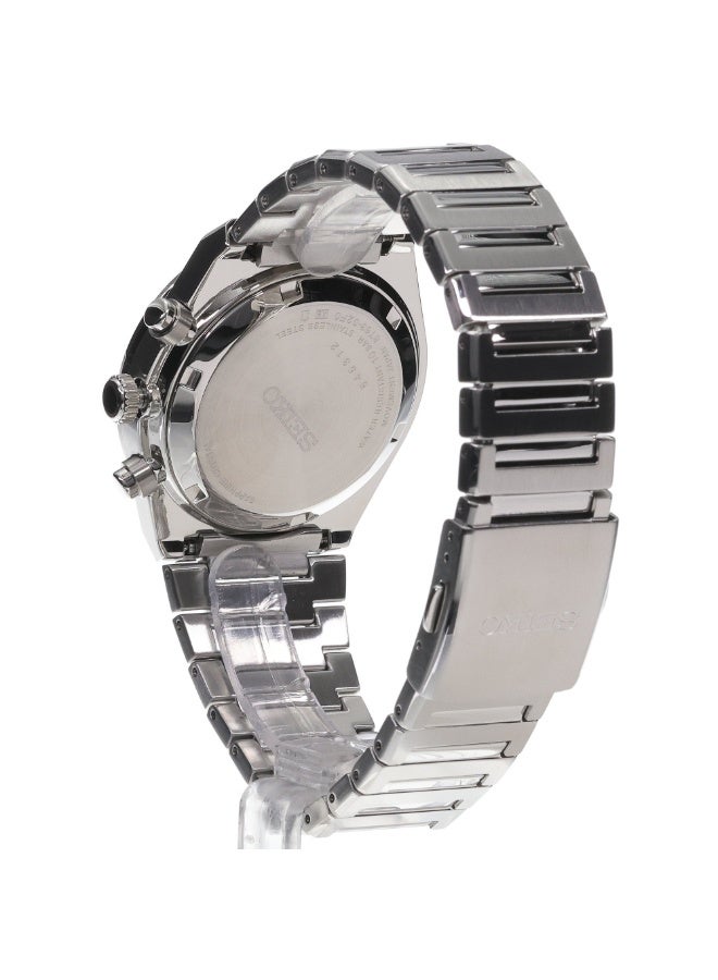 Seiko Sport Chronograph Men's Watch SSB459P1, 40mm Light-Blue Dial, Stainless Steel Bracelet, 100M WR - Image 4