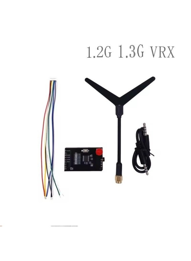 1.2G 1.3G 800mW VTX Figure Transmission 9CH Transmit And Receive 0.8W (Upgrade 1W) Wireless Figure Transmission DMKR-Color:1.2g 1.3g 9ch Vrx Receiving (old Version)