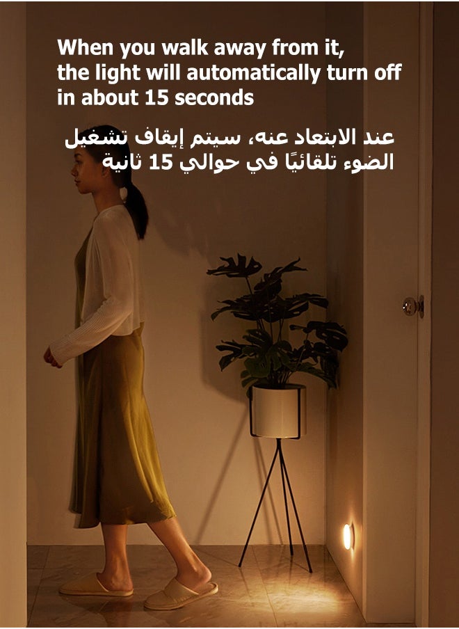 MITOYO Motion Sensor Light - Smart Round Light with Timer Mode- Equipped with Remote Control - Under Cabinet Light - White Light、Warm Light、Natural Light - Rechargeable Night Light for Kitchen, Staircase, Bedroom, Drawer  - Image 4