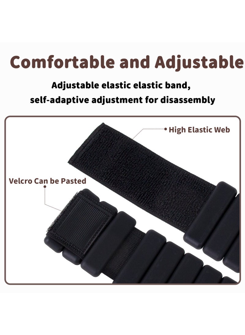 Magic Park Wrist Ankle Weights 2PCS Adjustable Exercise Weights Wrist and Ankle Weights Sets for Walking, Yoga, Dance, Barre and Gym(2 Lbs Pink)  - Image 5