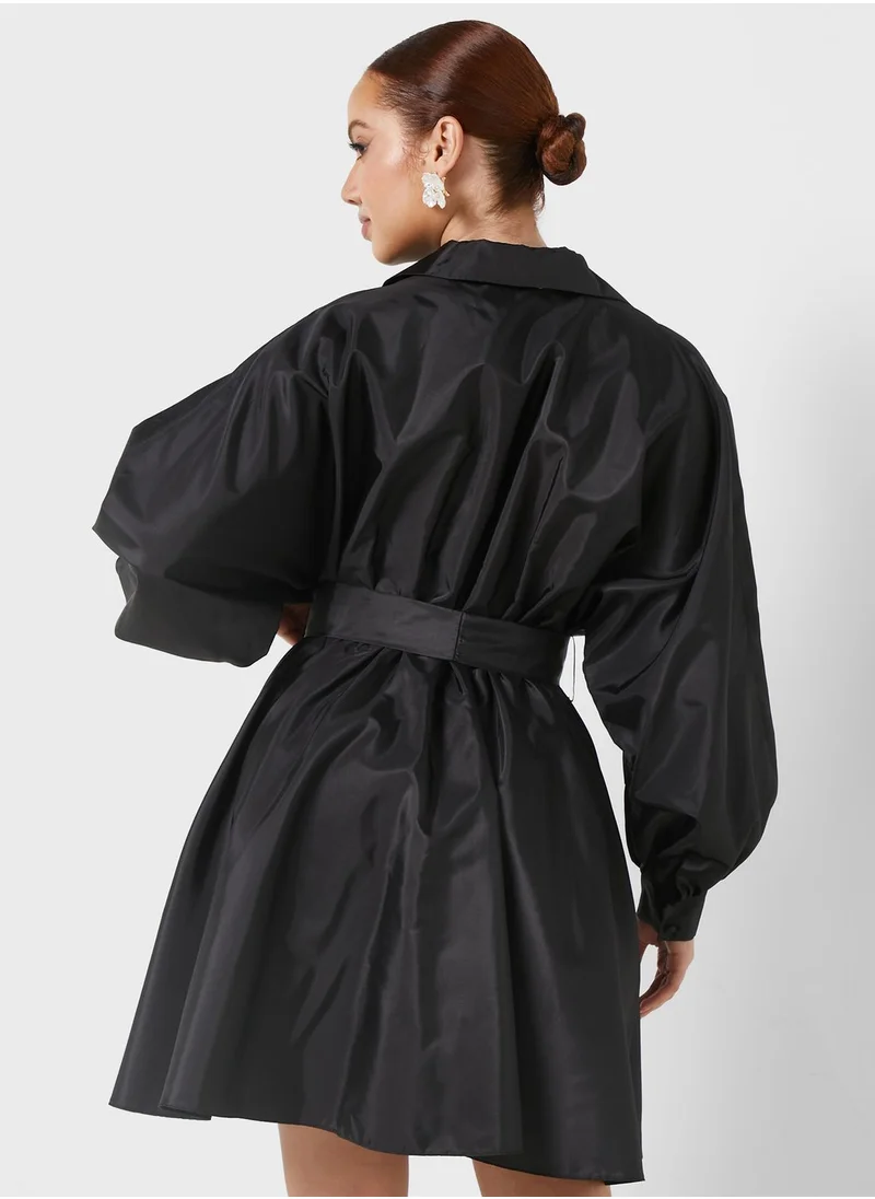 Nocturne Tie Detail Shirt Dress