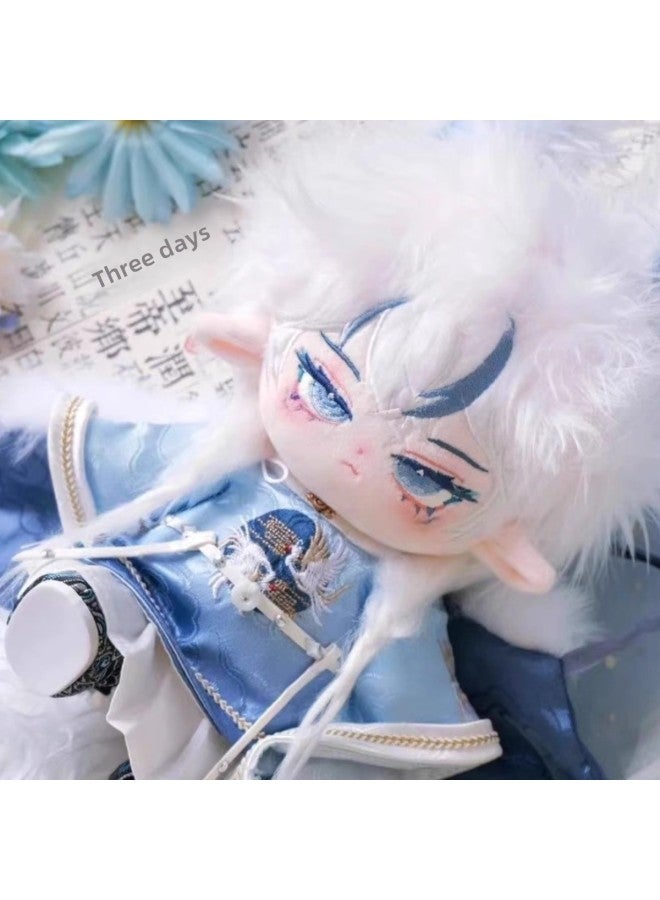 Back To Cold Cotton Doll 20cm Naked Doll Fried Mao Doll Clothes Men's Handsome Dress-up Doll Gifts For Girls-Specifications:20cm With Skeleton Installed-Color:Tracing Cold Naked Baby Tracing Wind Detector Baby Clothes [Gift]] - Image 2