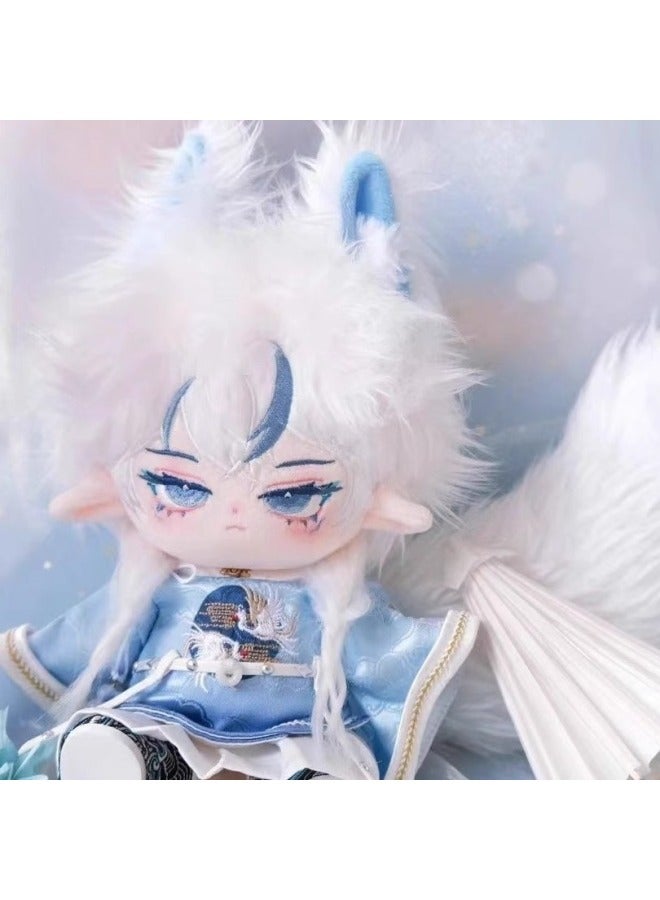 Back To Cold Cotton Doll 20cm Naked Doll Fried Mao Doll Clothes Men's Handsome Dress-up Doll Gifts For Girls-Specifications:20cm With Skeleton Installed-Color:Tracing Cold Naked Baby Tracing Wind Detector Baby Clothes [Gift]] - Image 3