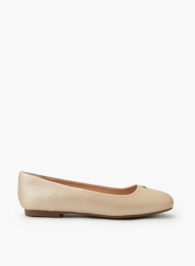 Women Metal Accent Ballerina Shoes