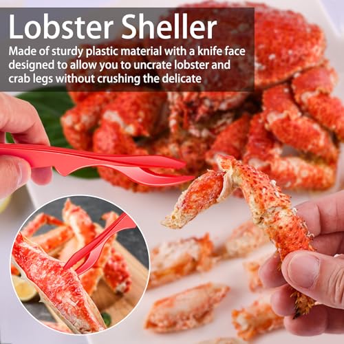 suoundey Seafood Cracker Tool Set With Lobster Sheller Stainless Steel Crab Crackers Crab Leg Fork Seafood Scissors And Storage Bag, Crab Leg Pick Utensils Set Crab Eating Tools (9Pcs) - Image 4