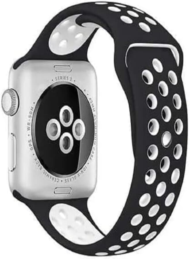 Next Next Store Sport Watch Band Compatible with iWatch Series 1/2/3/4/5/67/8/9 Size 38/40/41, Soft Silicone Strap, Stylish and Comfortable, Breathable